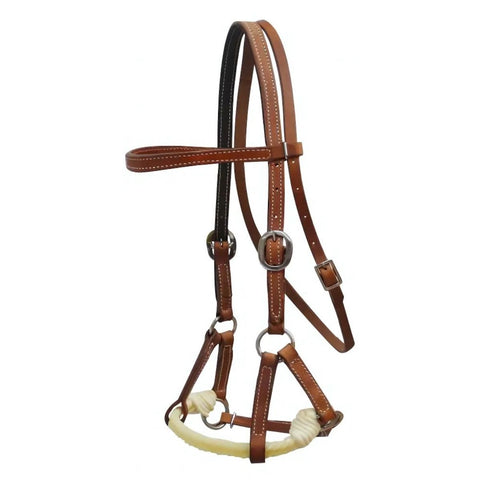 Showman ® Argentina cow leather side pull.