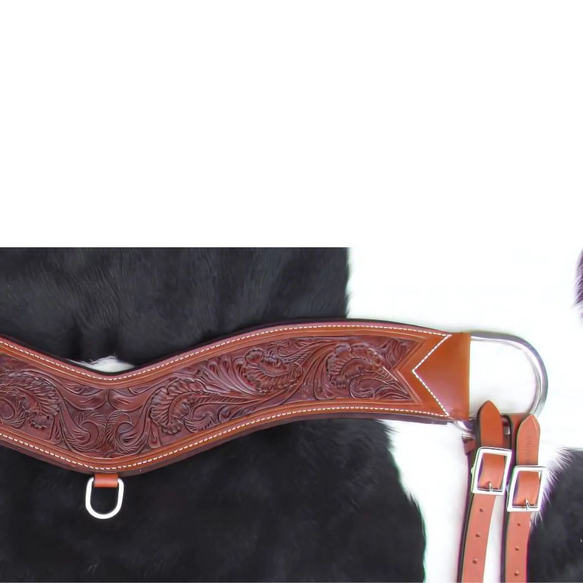 Showman ® Floral tooled tripping collar.