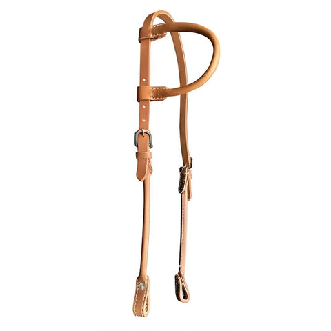 Showman ® One Ear Argentine Leather Headstall.