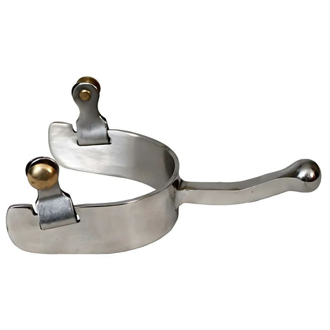 Showman ®  stainless steel ball end equitation spurs.