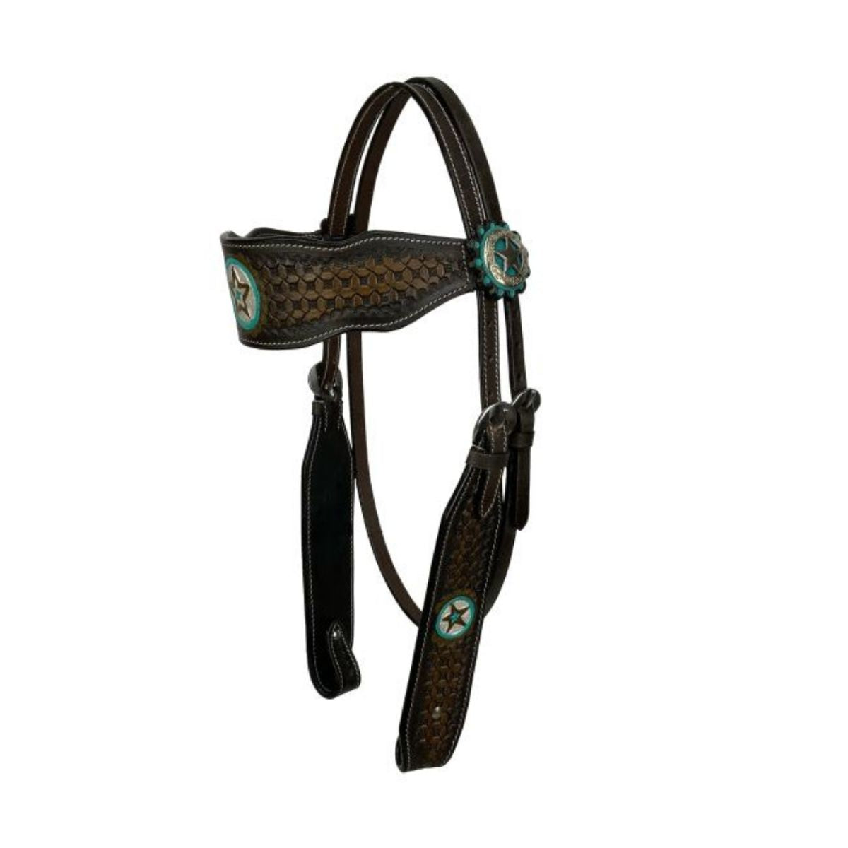 Double T Buckaroo Barrel Style Saddle Set - 12 Inch