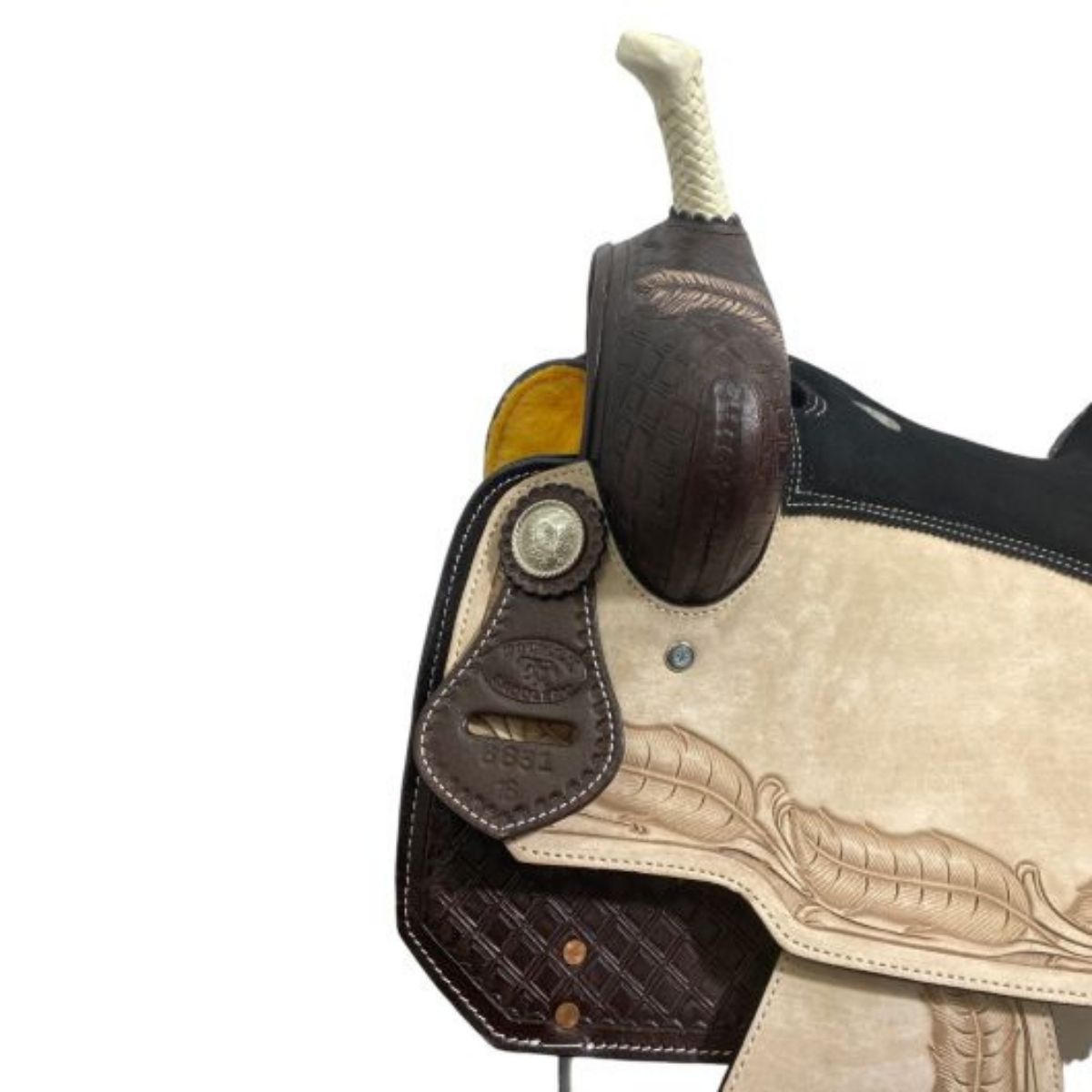 Double T PrariePlume Barrel Racer Saddle - 16 Inch