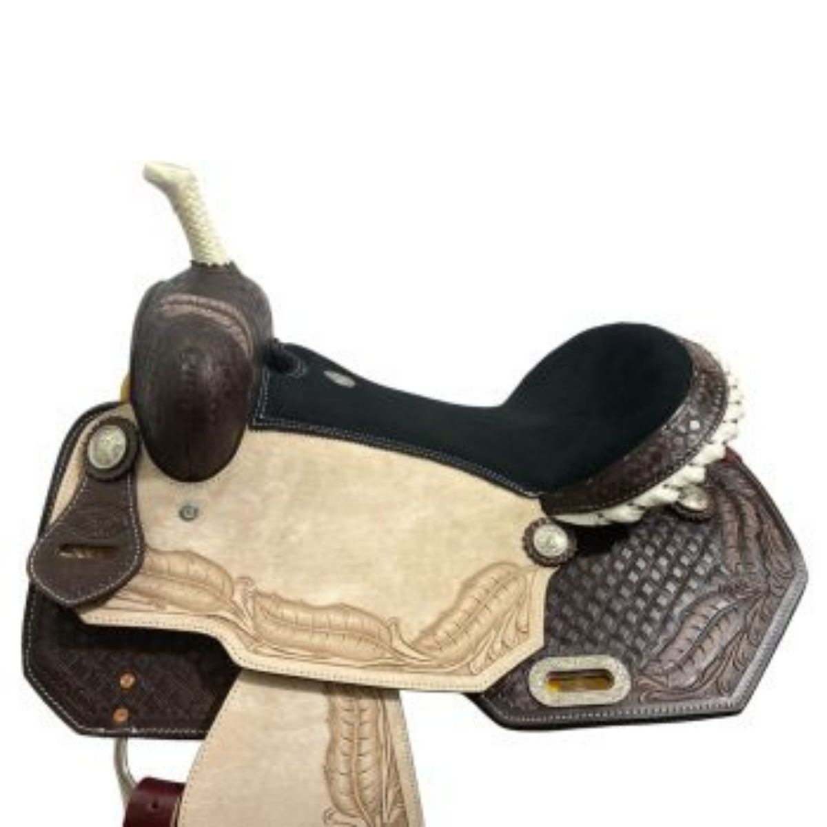 Double T PrariePlume Barrel Racer Saddle - 16 Inch