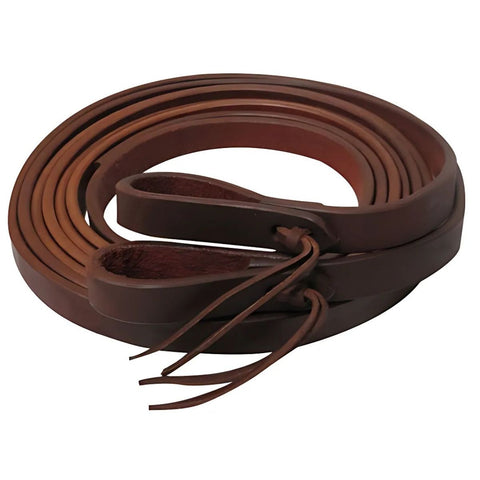 Showman ® 8ft X 3/4" Oiled harness leather split reins.