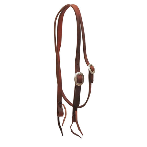 Showman ® Heavy oiled harness leather split ear headstall