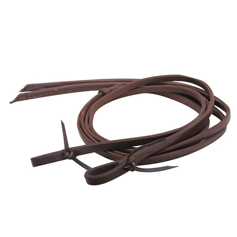 Showman ®5/8" x 8' Heavy oiled harness reins.