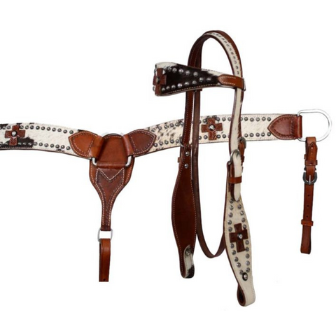 Browband headstall and breast collar set