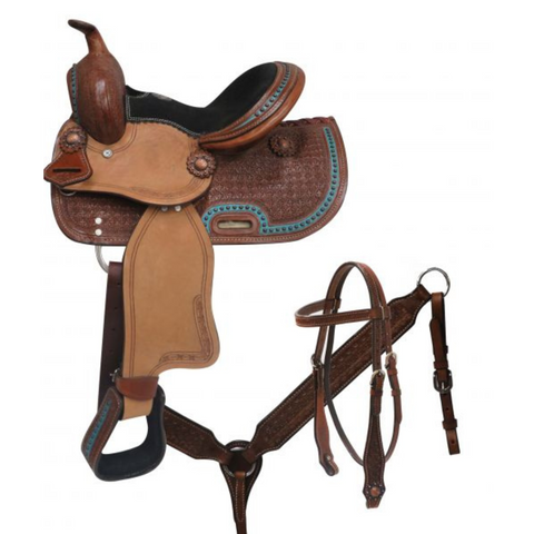 10" DOUBLE T  YOUTH/PONY SADDLE SET - Double T Saddles